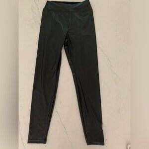 Aerie black leather leggings